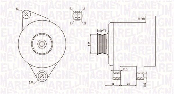 MAGNETI MARELLI Ģenerators 063731894010